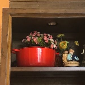 NEW Le Creuset Round Dutch Oven, 5 Qt. Color: Cerise (Cherry / Red)